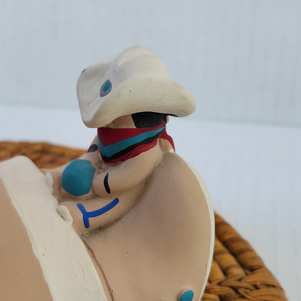 VTG CLEO TEISSEDRE LARGE CLAY NAVAJO STORYTELLER MOTHER WITH 12 CHILDREN - Picture 8 of 11